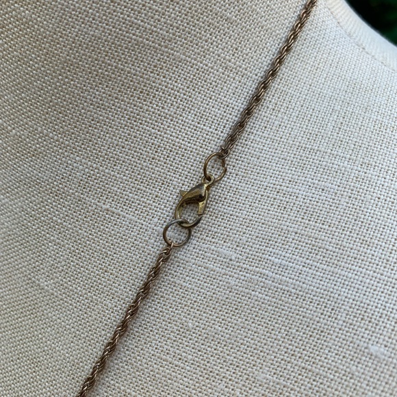 Reversible Spinner Rhinestone Bullet Pendant Necklace - Picture 9 of 16